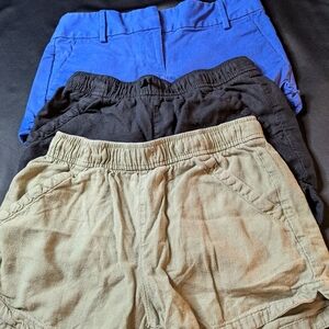 LOFT Women's Shorts Set - Blue, Black, Tan